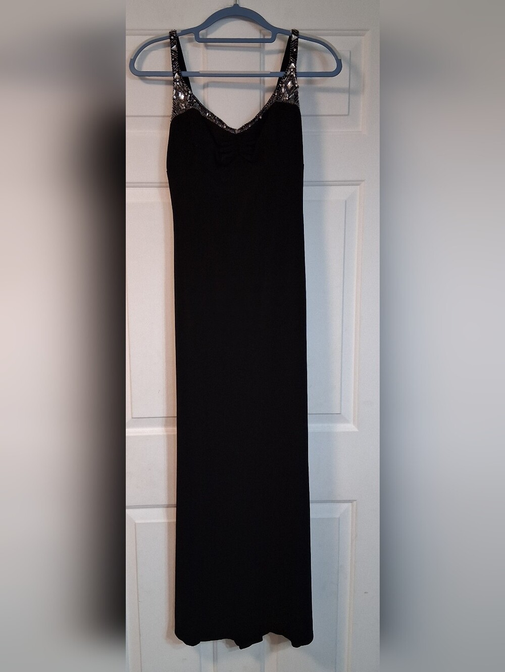 DJ Nights By Laura Ryner Elegant Black Maxi Formal Party Wedding 7/8